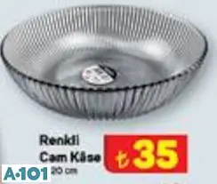 RENKLİ CAM KASE 20 CM RENKLİ CAM KASE 20 CM